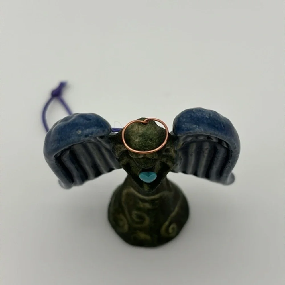 Raku Angel Art Pottery